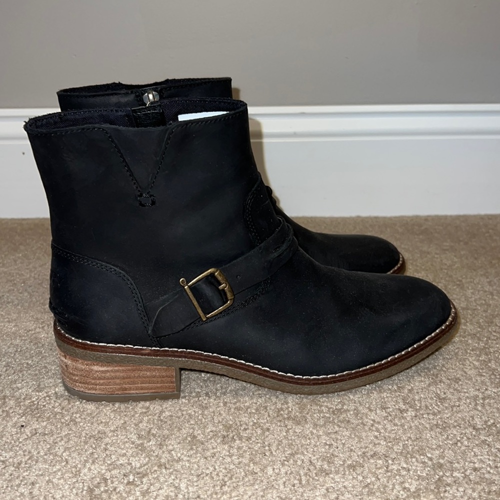 NWT sperry seaport storm short black boots